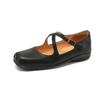 Stella® | Edith Leder Mary Janes – Schwarz