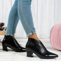 Stylische Stiefeletten Für Damen | Schlupfstiefel – Schwarz