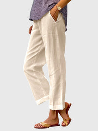 Amelie | Elegante Damenhose modern geschnitten – Khaki