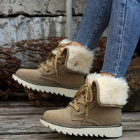 Reisellae | Damen Einfarbige Kurzstiefel – Beige