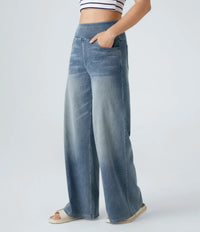 Vira™ | Zeitlose elastische Hose – Hellblau