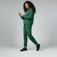 Oversized Loungewear Set für Damen mit Kapuzen Sweatshirt und Jogginghose – Grün