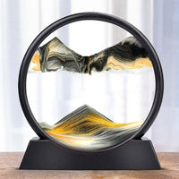 SandRuhe™ Dynamische Sandkunst – Schwarz Gold