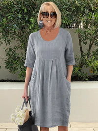 Verity - Lockeres Freizeitkleid – Grau