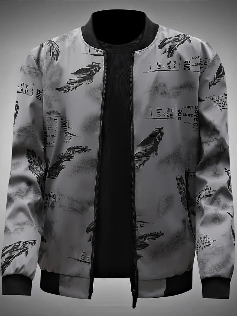 Outy | Outdoor-taugliche Jacke mit Federgrafik