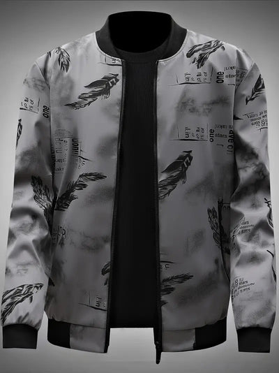 Outy | Outdoor-taugliche Jacke mit Federgrafik