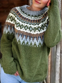 ISLÄNDISCHER WINTERPULLOVER | WARM, ROBUST, KUSCHELIG – Grün