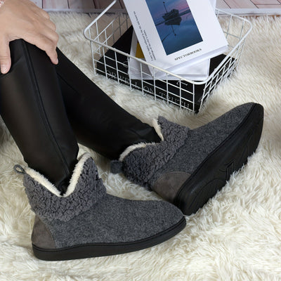Reilithia | Kuschelige Fleece-Hausschuh-Stiefeletten für maximalen Komfort