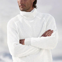 Pullover Herren Mit Rollkragen | Weicher Strick – Weiß