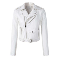| Damen Slim Fit Gürtelte Isolierte Winterjacke – Weiß