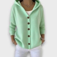 Dariane – Strickjacke mit Knopfleiste – Grün