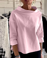 Modernes Oberteil für Damen | Kurzarm – Rosa