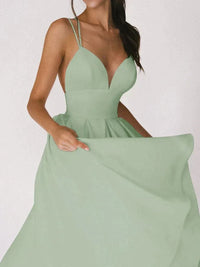 Lorelein | Damen Kleid mit Trägern – Grün