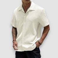 Milo | Casual Button-Up Shirt – Beige