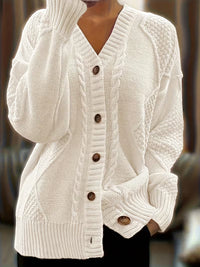 Arijia – Bequemer Strickpullover – Weiß