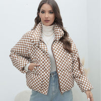 Dobile | Damen-Winterjacke aus Baumwoll-Daunen, warm und bequem – Khaki