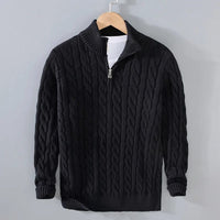 Jayden™ - Hochwertiger Strickpullover – Schwarz