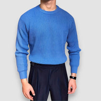 Lumier | Warm Knit Sweater – Blau