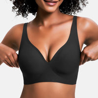 Mona | Bügelloser Daily Push-Up BH – Schwarz