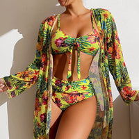 Charlotte | 3-teiliges Bikini-Set – Zitronengelb