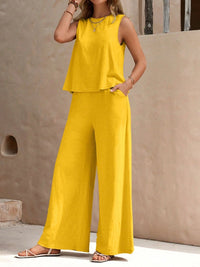 Angela™ | Bequemes zweiteiliges Set – Gelb