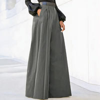 Elegante Business-Hose für Damen | Palazzo – Grau