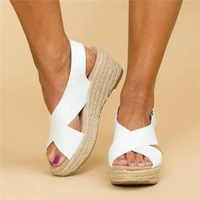 Elegante Espadrille-Sandalen für Damen | Sommer – Weiß