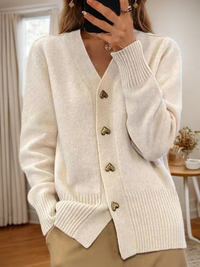 Elegante Strickjacke für Damen | Strick – Beige