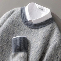 Eleganter Herbstpullover für Herren | Warmer – Grau