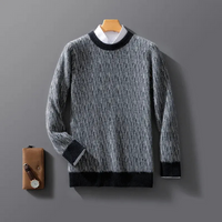 Eleganter Herbstpullover für Herren | Warmer – Schwarz