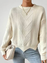 Matilda | Eleganter Winterpullover für Stil – Beige