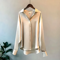 Elegantes Business-Hemd für Damen | Langarm – Champagner