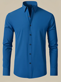 Elegantes Business-Hemd für Herren | Langarm – Blau