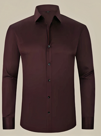 Elegantes Business-Hemd für Herren | Langarm – Braun