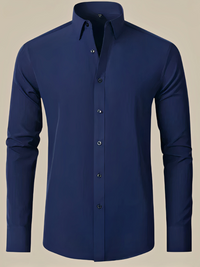 Elegantes Business-Hemd für Herren | Langarm – Dunkelblau