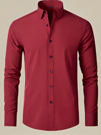 Elegantes Business-Hemd für Herren | Langarm – Rot