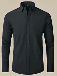 Elegantes Business-Hemd für Herren | Langarm – Schwarz
