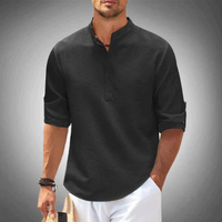 Elegantes Herrenhemd | Langarm – Schwarz
