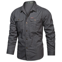 Elegantes Outdoor-Hemd für Herren | Langarm – Dunkelgrau