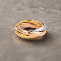 Dreifarbiger Loop-Ring – Tri-Color