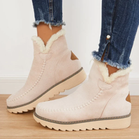 Elfriede | Moderne Plateau Stiefeletten – Khaki