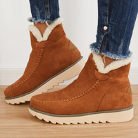 Elfriede | Moderne Plateau Stiefeletten – Braun