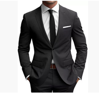 Elias | Herren Eleganter Slim Fit Anzug – Schwarz