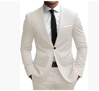 Elias | Herren Eleganter Slim Fit Anzug – Creme