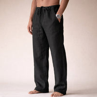 Eligio | Herren Bequeme Kordelzug Hose mit Taschen – Schwarz