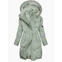 Ella | Warme Winterjacke mit Kapuze – Grün