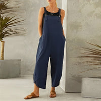 Heidi-Mode | Lässige Sommerhose aus Leinen – Dunkelblau