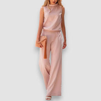 Lior | Armloser Jumpsuit – Rosa