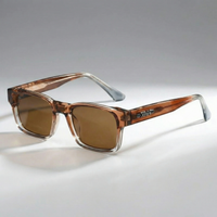 Nala | Quadratische Premium-Sonnenbrille – Orange
