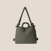 Damen Schultertasche | Gepolsterte Ausführung mit viel Platz – Grau